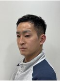 ベリーショートソフモヒアイロンパーマフェード
