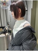ミニボブ/インナーカラー/暖色カラー