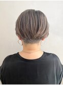 細めハイライトメルティカラー/ショート似合わせカット/表参道