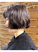 ボブパーマボブぷつっとボブぷつっとカットフレンチボブミニボブ