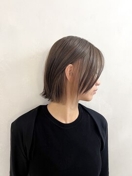 マスカリ(muscali) #丸型#ホワイトグレージュ#ミニウルフ#チェリーブラウンa65