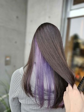 オーガニック ライフ 若葉 鶴ヶ島(organic+life) ◎秋の大人ラベンダーインナーカラー×レイヤーカット◎