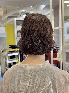 ヘアースペースブルーム プリュス 石橋店(HAIR SPACE BLOOM plus) 石橋阪大前/ケアパーマ/白髪ぼかしハイライト/ママさんヘア