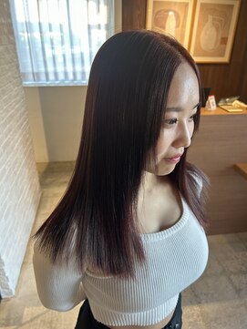 色持ち重視/ピンクブラウン/艶髪