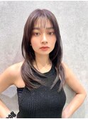 イメチェン/似合わせカット/フルバング/レッドブラウン/中野