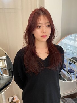 シティーバイローウェ 表参道(City/louwe) レッドブラウン/レイヤーカット