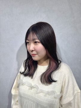 ナイン(nine,s) earring color pink × beige