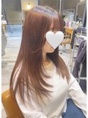 顔まわりが可愛いレイヤーカット♪