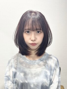 マーシュアトレ(marshu atre) ☆ミディアムレイヤー×ボルドーカラー【辰己style】