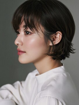 キヴィ(kivi) 大人可愛い小顔ショート オーガニックカラー×白髪ぼかし