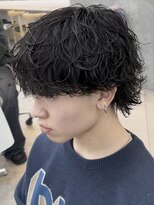ノードオム 栄(NODE HOMME) シャドウパーマ波巻きスパイラルパーマウルフパーマ名古屋駅栄駅