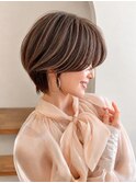 ひし形ショートボブ/ミニマルボブ/シャギーボブ