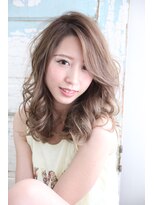 フェリシータ 緑地公園店(felicita) かき上げバング×ひし形シルエット♪ウェービーセミディ