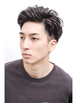 メリケンバーバーショップ コウベ(MERICAN BARBERSHOP KOBE) ビジネスサイドパートショートツーブロックテクノ#m3282