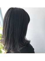 テクライズ 豊橋店(TECHRISE)&nbsp;ネイビー×地毛風シルバーハイライト