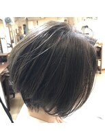 ギフト ヘアー サロン(gift hair salon)&nbsp;グレージュ×ショートボブ