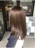 透明感チョコグレージュ(ブリーチなし)