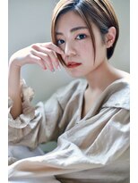 ナチュラルショート　ヘアカラー　【池袋】