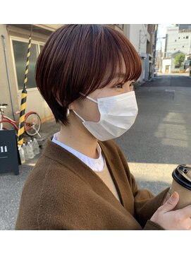 オリ(oli) ショート × レッドオレンジ