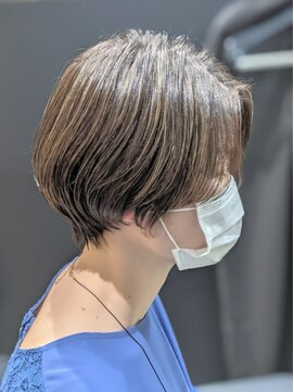 ジエクト 本店(The Ect) ハイライトカラー×マッシュショート×透け感抜け感◎