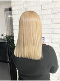 ダブルブリーチに酸熱トリートメント