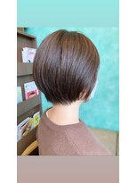 アンブル ヘアデザインアンドヒーリング 喜多町店(Amble hair design&healing) 丸みショートボブ