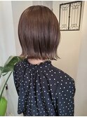 切りっぱなし風ボブ