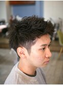 ピンパーマショート
