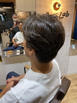 アメラボ 平針店(AmeLab) 50代/60代/イケオジ/オシャレ/センターパート/ニュアンスパーマ