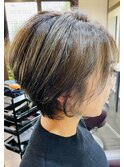 インナーグレージュ/マチルダボブ/前髪/ピンクベージュ/北習志野