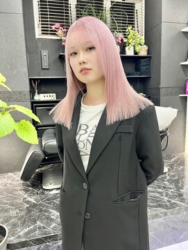 チュダック(ChuDuck) 韓国風《ペールピンク》ハイトーン/ケアブリーチ/ダブルカラー