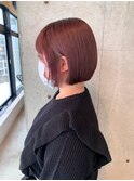 10代20代30代ダブルカラー/ミニボブ/切りっぱなし東区松崎