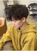 無造作ツイストパーマ ニュアンスマッシュヘア/YUKA