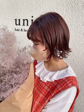 ユニ (uni) 春っぽオレンジレッド