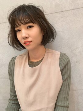 ヘアアンドアイラッシュ ココアンジェ くりえいと宗像店(Coco Ange) 【CocoAngeくりえいと担当：西原】大人かわいいナチュラルボブ