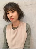 【CocoAngeくりえいと担当:西原】大人かわいいナチュラルボブ