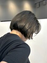 ノク 渋谷(nok) オリーブグレージュ_前髪アンブレラカラーこなれミディ