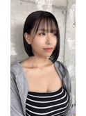 ミニボブミディアムボブ小顔顔周りカット