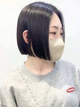 モリオフロムロンドン 松戸店(Morio from London) 【松戸　石山】黒髪ストレートボブぷつっとボブナチュラル