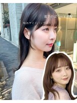 ノラ ヘアーサロン(NORA HAIR SALON)&nbsp;ナチュラル小顔前髪あり後れ毛サイドバング結べるボブくびれヘア