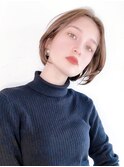 say.田代アプリコットオレンジ外巻きボブタッセルカットチェリー