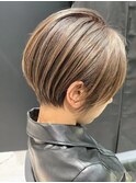似合わせショート/フェザーショート/細めハイライト