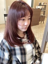 フランヘア 新宮店(Flan hair)&nbsp;艶々可愛いフェイスレイヤー×インナーカラーデザイン