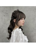 サイド編み込み