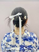カチモリ/浴衣ヘア/ヘアセット/キレイめアップ/韓国/大人女子