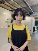 ショートボブ/レイヤーボブ/ニュアンスパーマ/顔周り/20代30代
