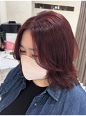 赤髪ミディアム