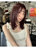 ミンクス 青山店(MINX)&nbsp;【minx窪島】大人気！　カシスレッド×レイヤーカット