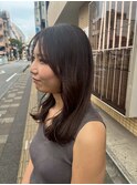 千葉駅/オリーブグレー/小顔/ココアベージュ