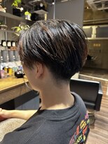 メンズココ メンズパーマ 韓国ヘア 日本橋店(MENS COCO)&nbsp;大人の色気センターパート刈り上げ